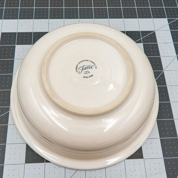 Fiesta White Nappy 8-1/2 Inch Bowl Vegetable Serving Fiestaware HLC USA - Picture 6 of 13